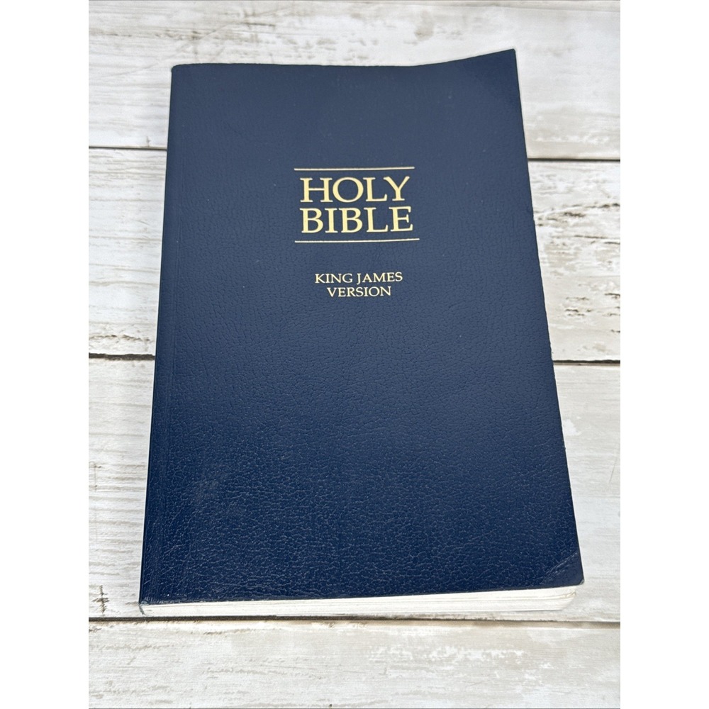 LDS Holy Bible Authorized King James Version KJV Blue Soft Cover Compact